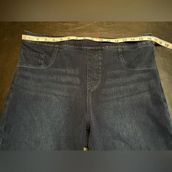 SPANX High Rise Dark Indigo Women's Cotton blend Jeans/Jeggings. Size XL - Picture 7 of 12